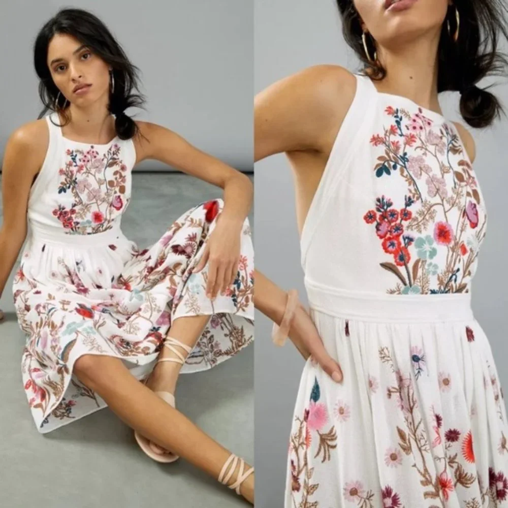 RARE Anthropologie Eularia maxi dress - Picture 2 of 16